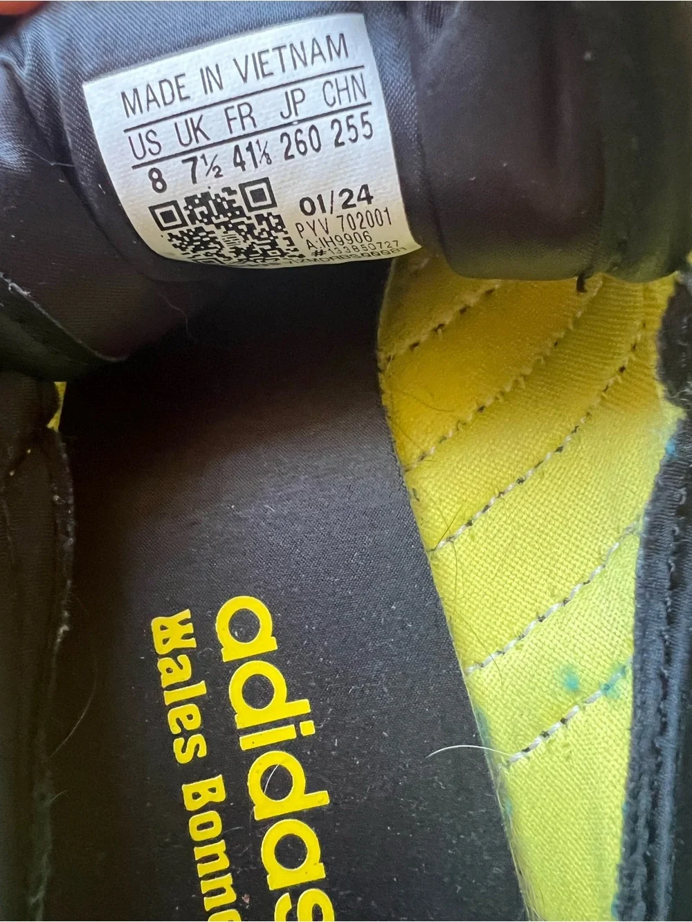 Wales Bonner x adidas Yellow and Black Sneakers